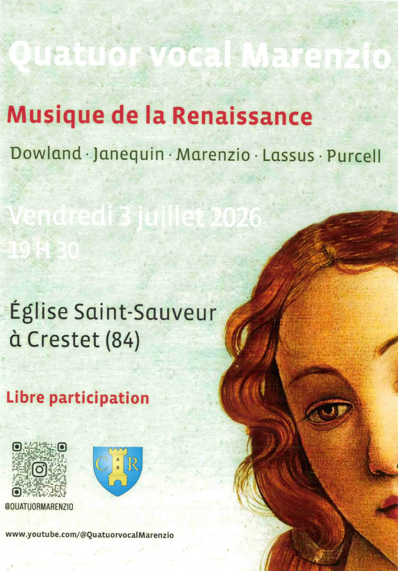 Concert 'Quatuor vocal Marenzio'
