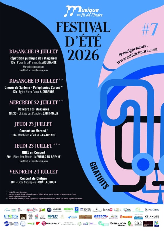 Concert des stagiaires de L'Académie "Musique au Fil de l'Indre"