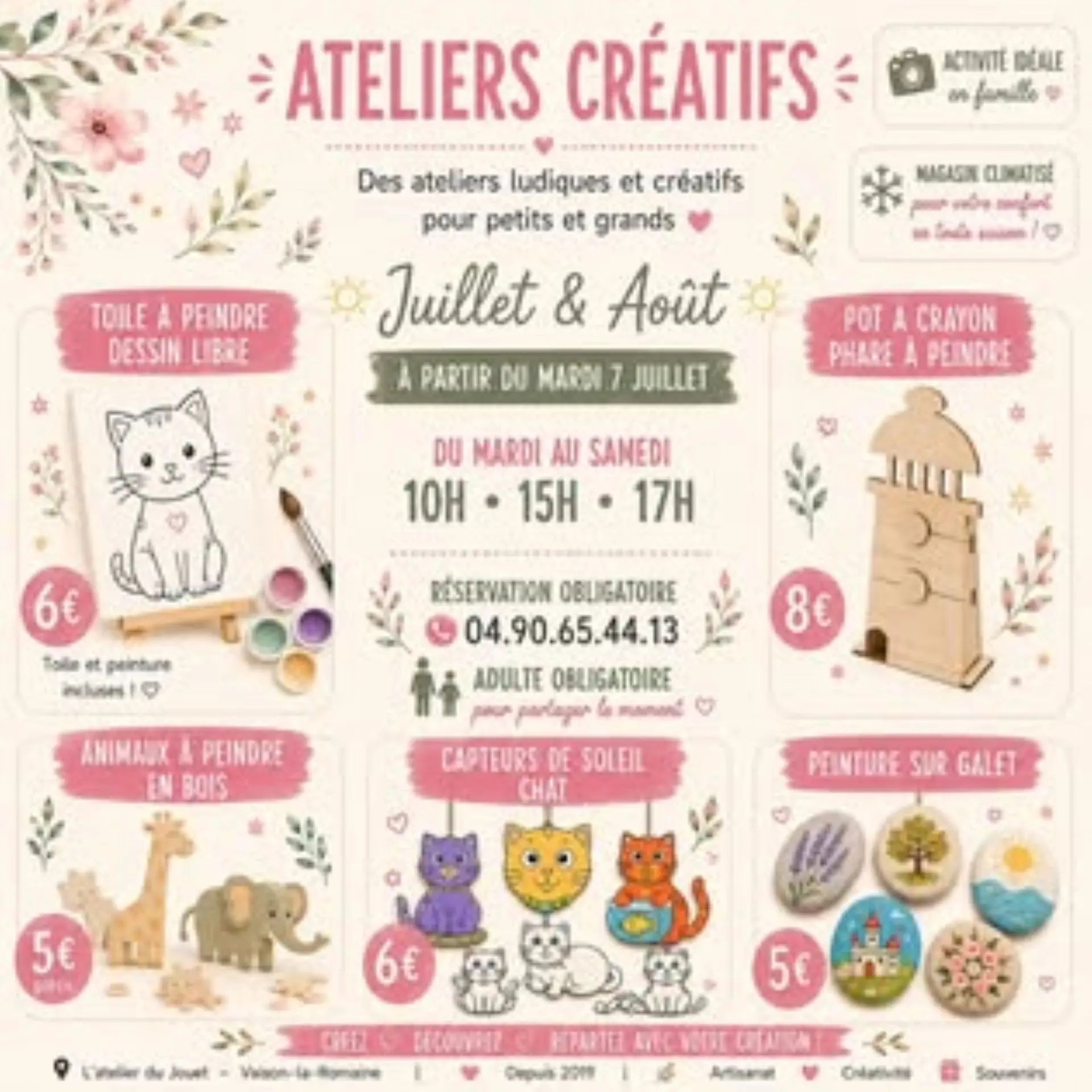 Ateliers créatifs - l'Atelier du Jouet