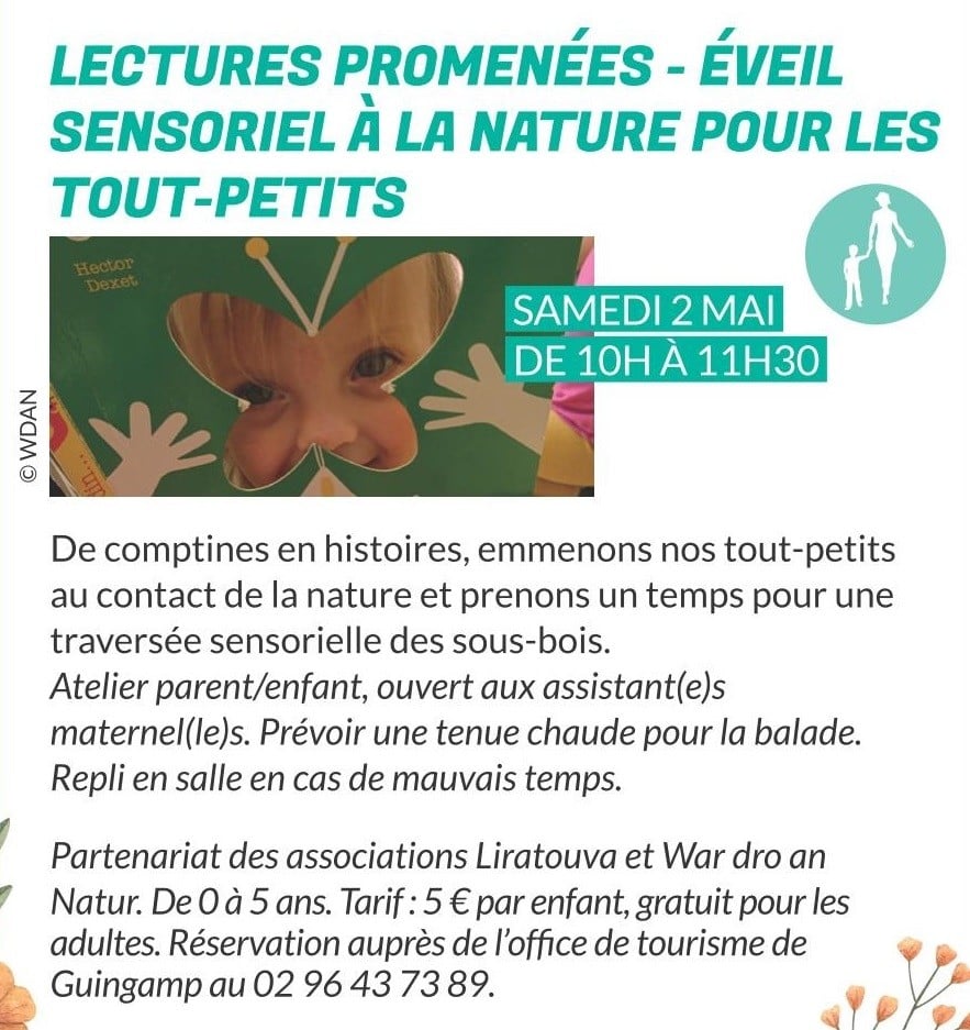 Lectures promenées – éveil sensoriel à la nature pour les tout-petits