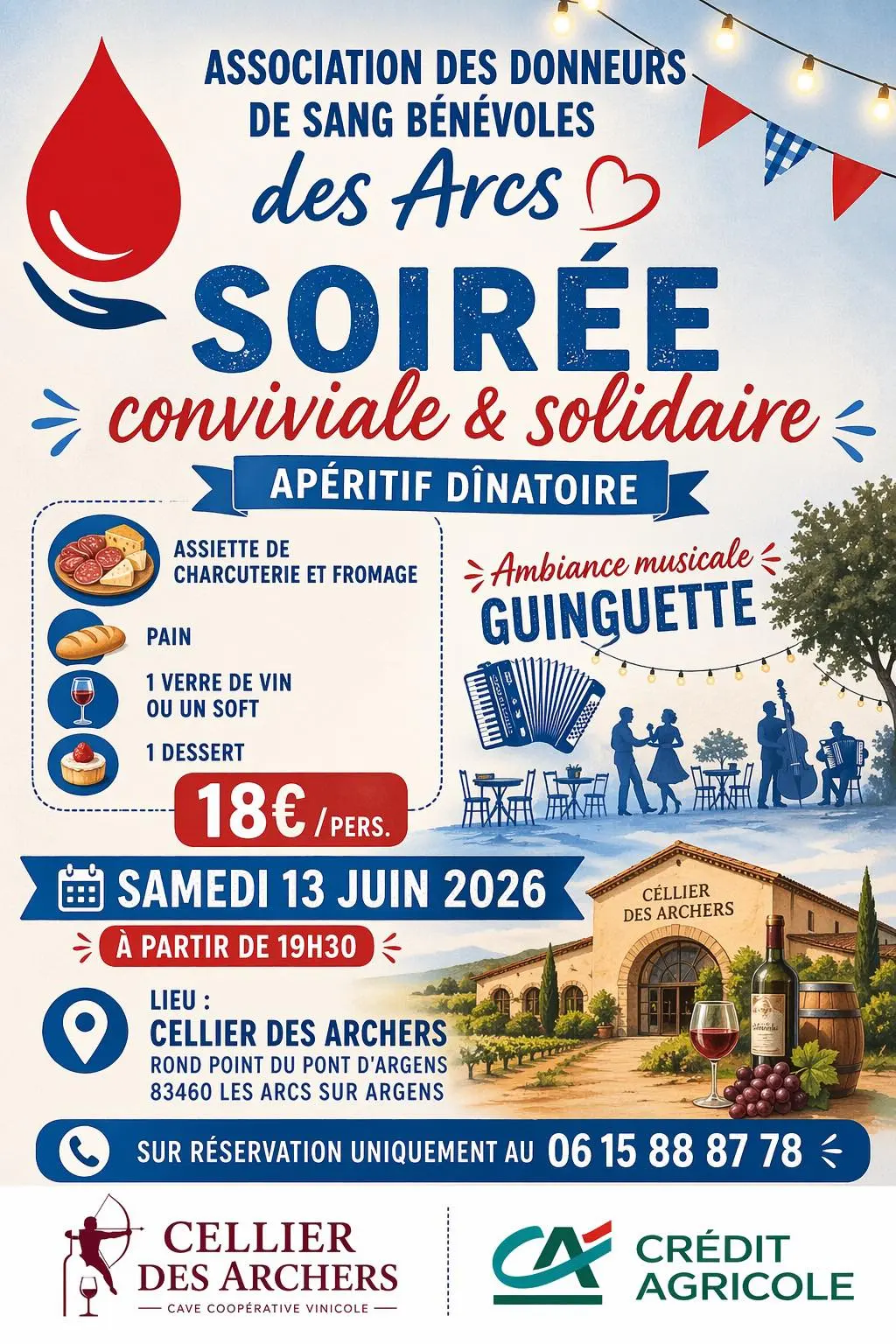 Cellier des Archers - Soirée conviviale et solidaire