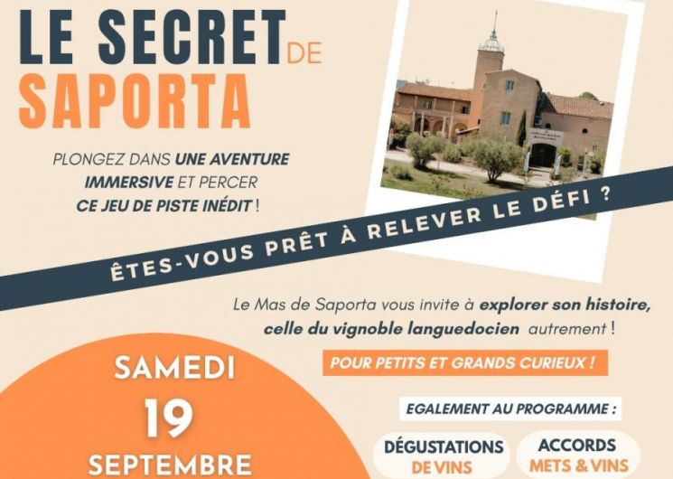 JOURNÉES DU PATRIMOINE AU MAS DE SAPORTA