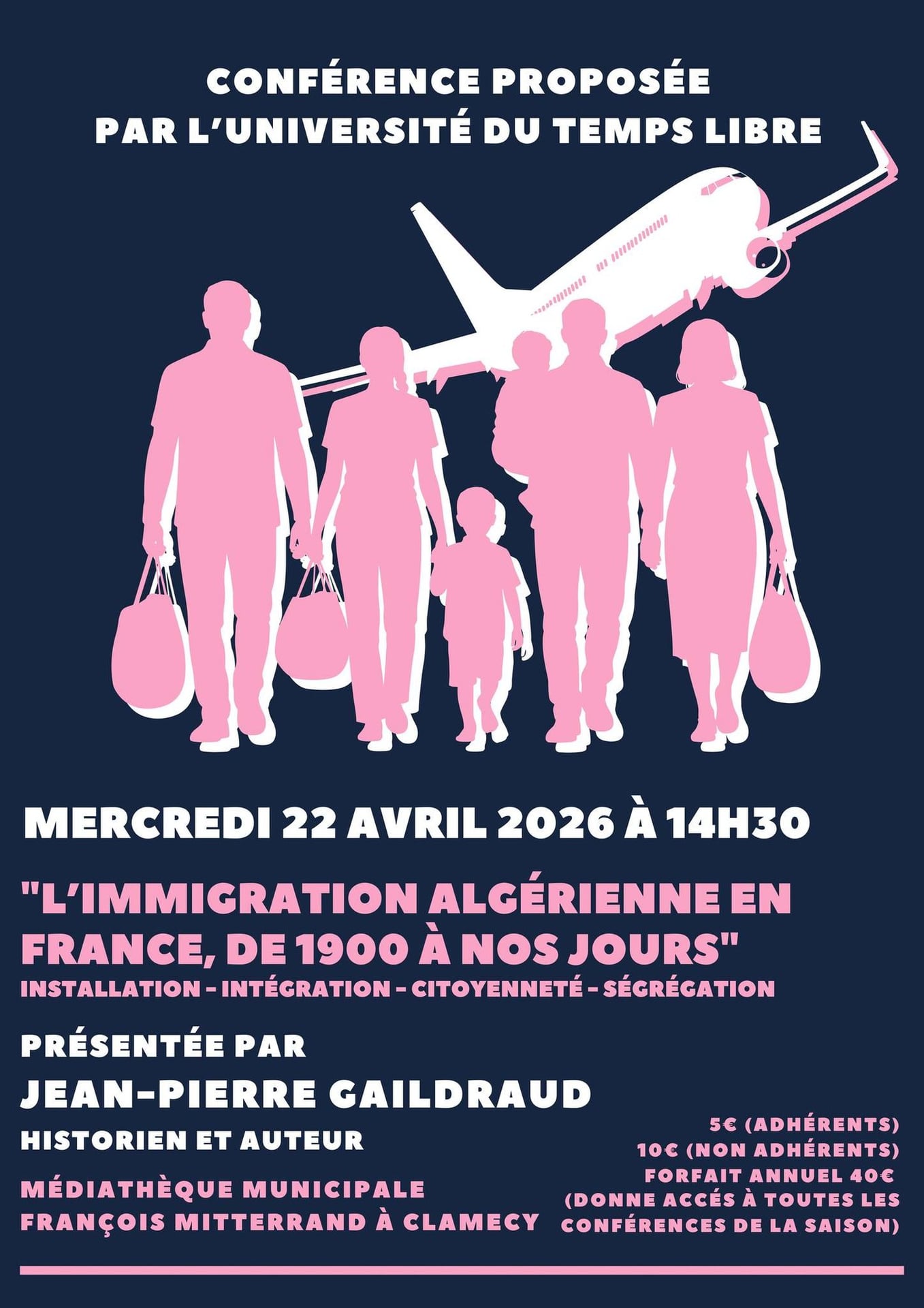 Conférence : L'immigration algérienne en France, de 1900 à nos jours
