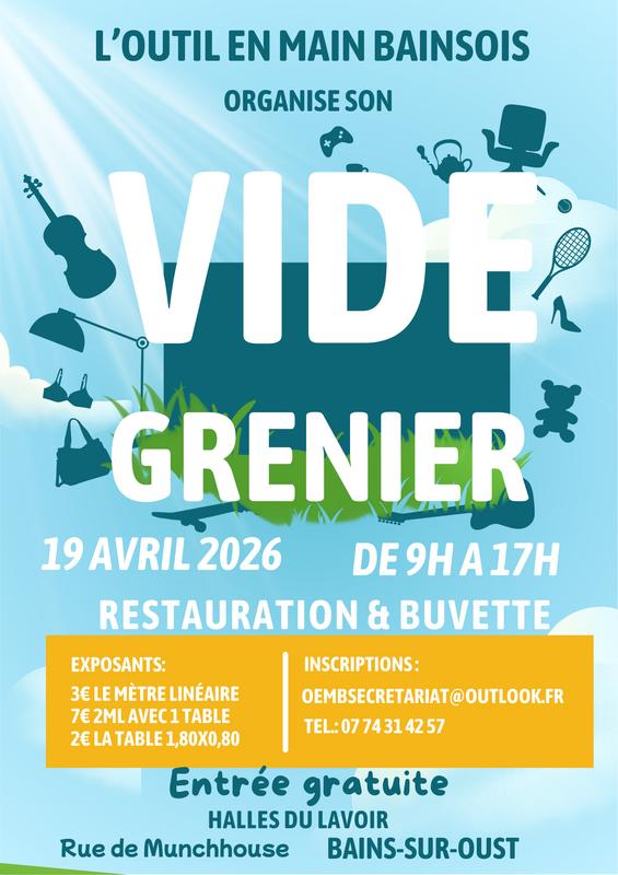 Vide grenier de l'outil en main bainsois