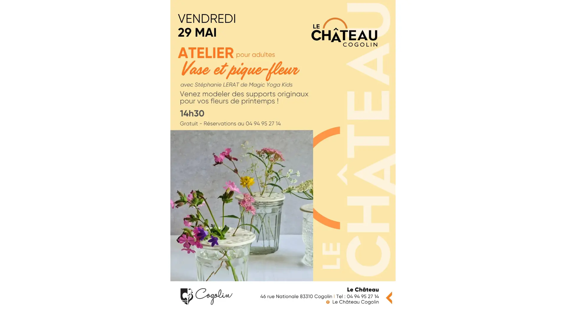 Atelier vase et pique fleurs