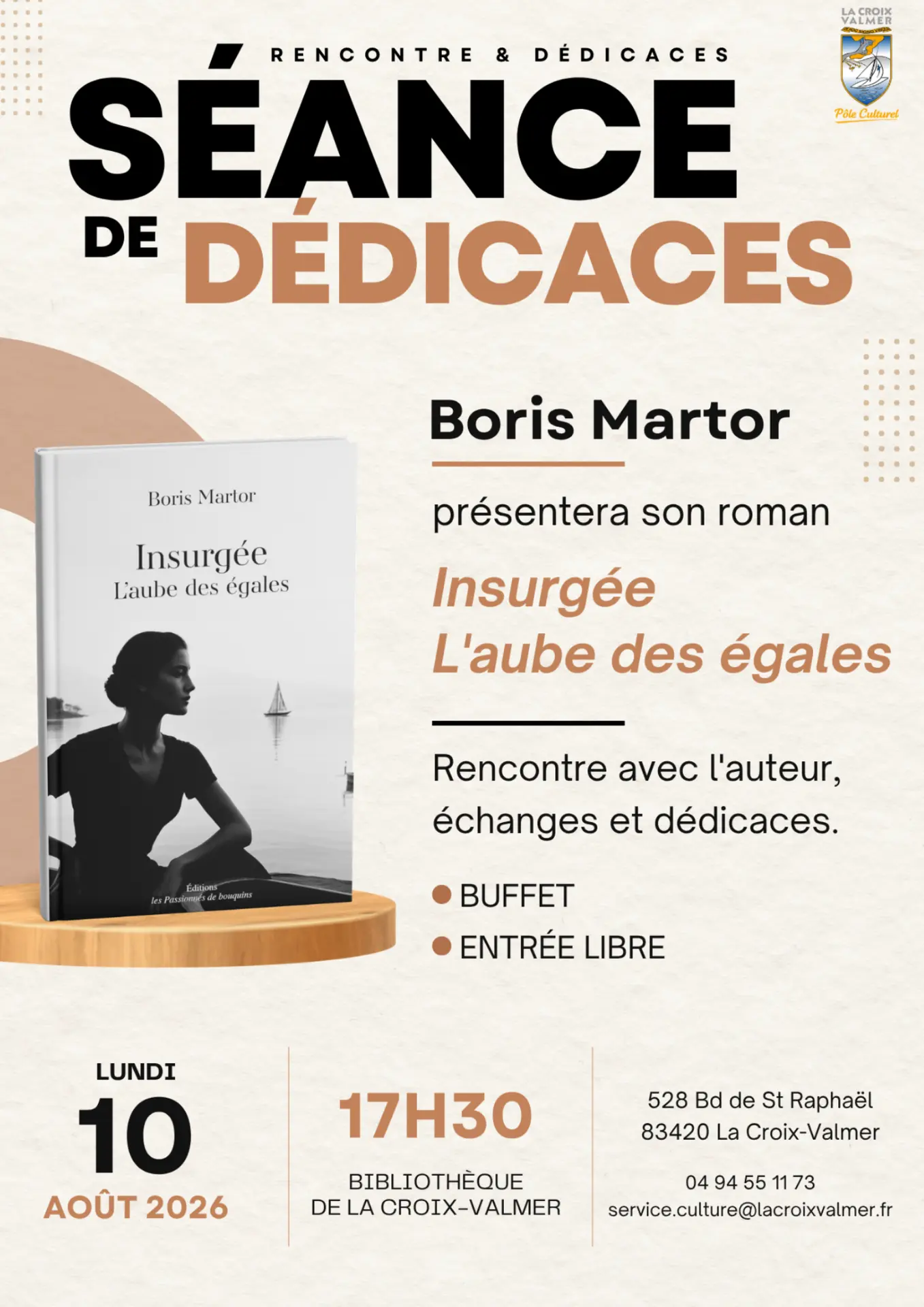 Séance de dédicaces : Boris Martor