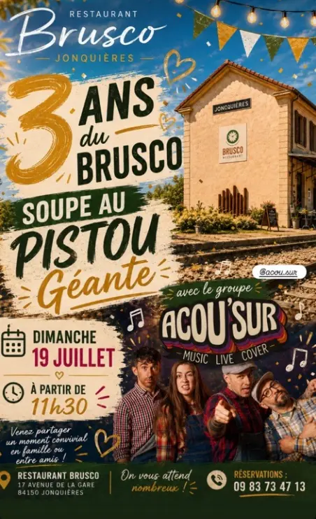 Les 3 ans du Brusco