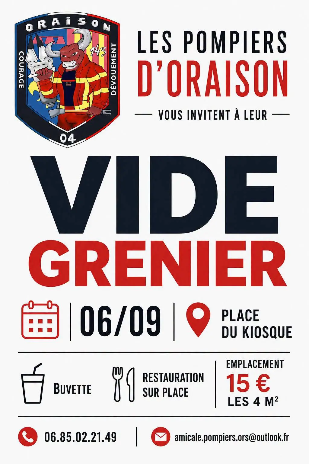 Vide grenier à Oraison