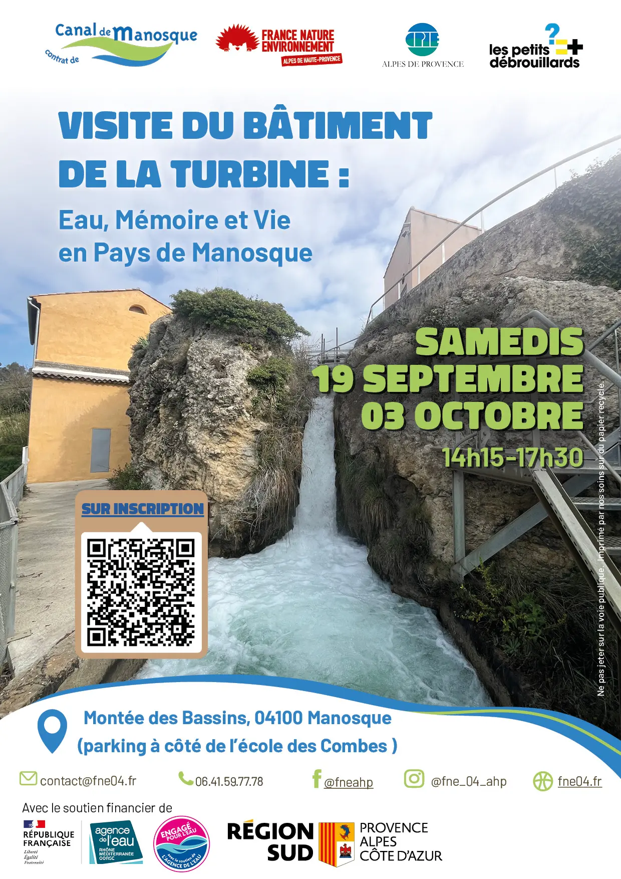 Visite de la turbine de Manosque