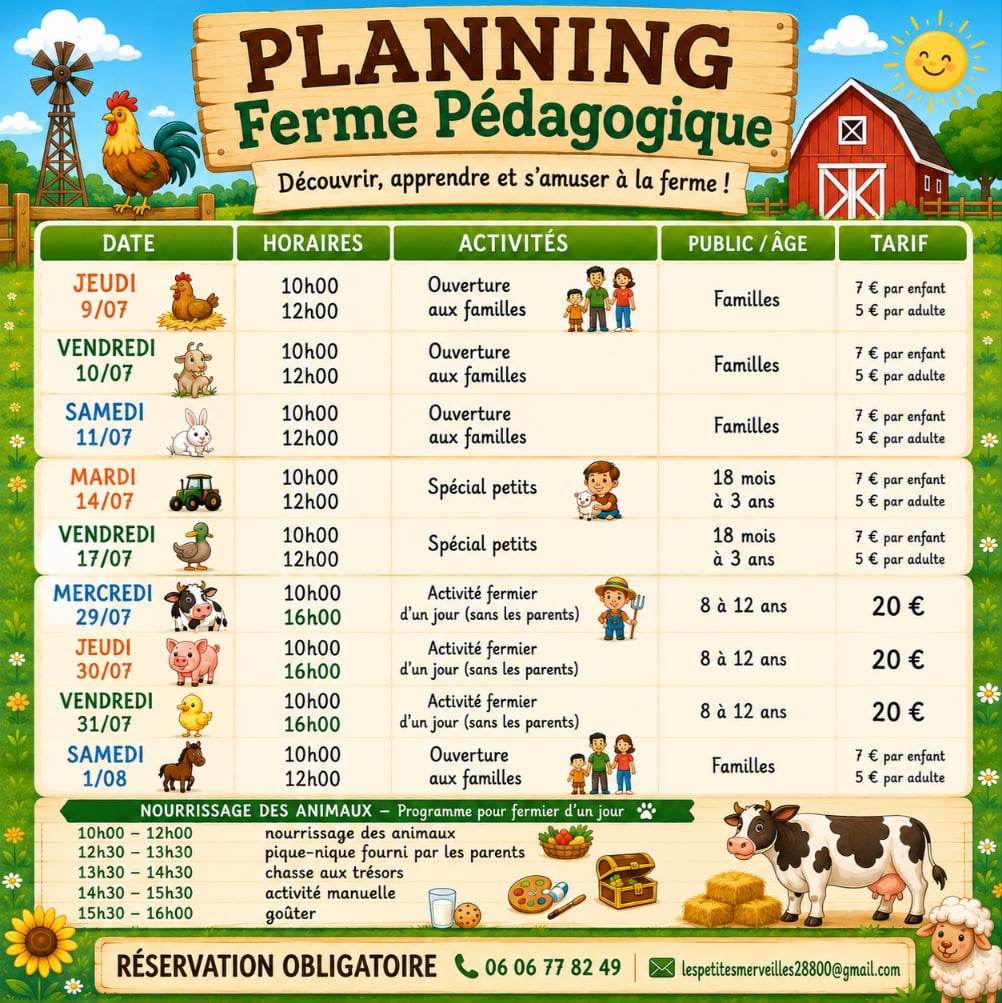 Programme estival