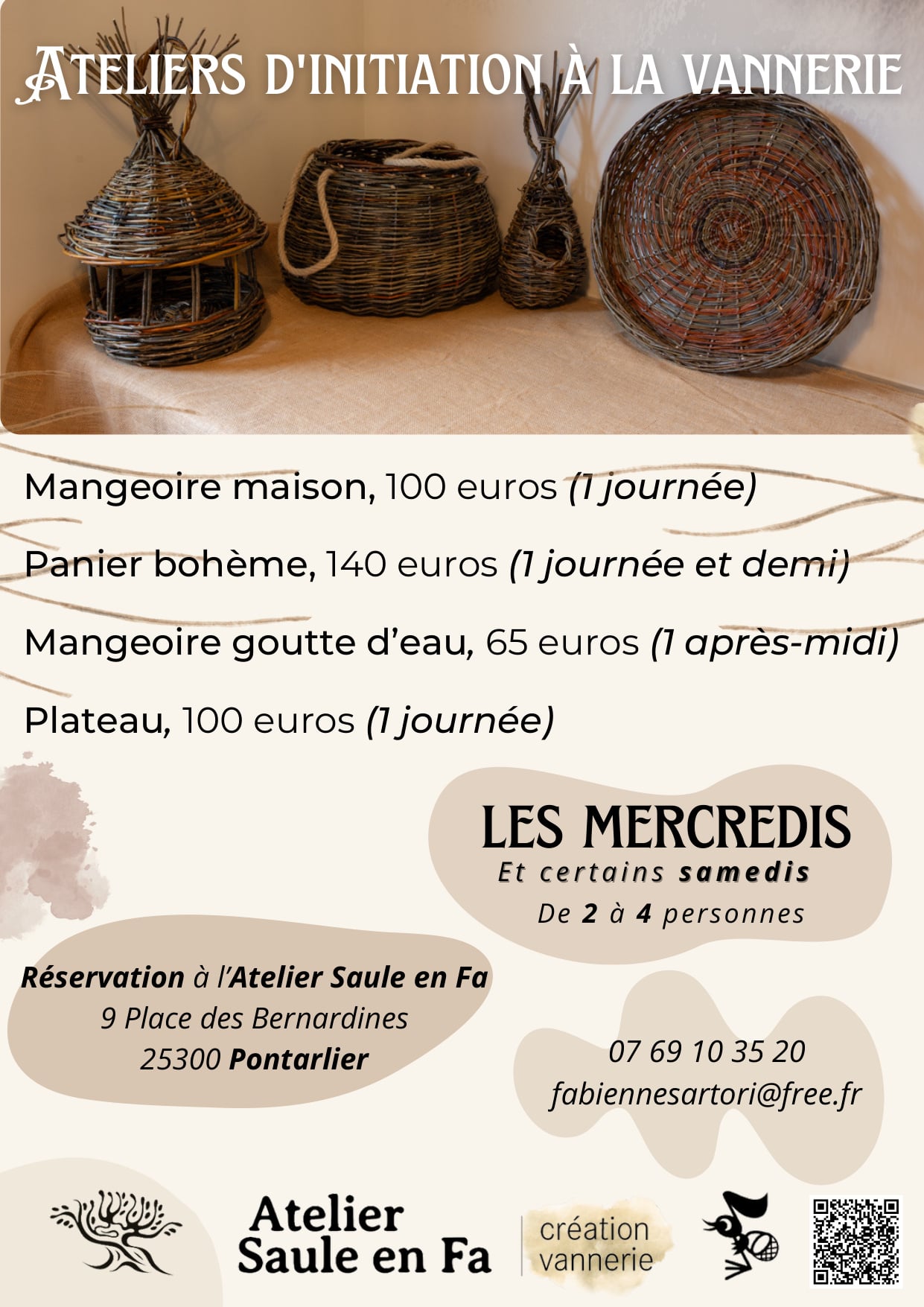 Atelier - Stage d'initiation à la vannerie d'osier