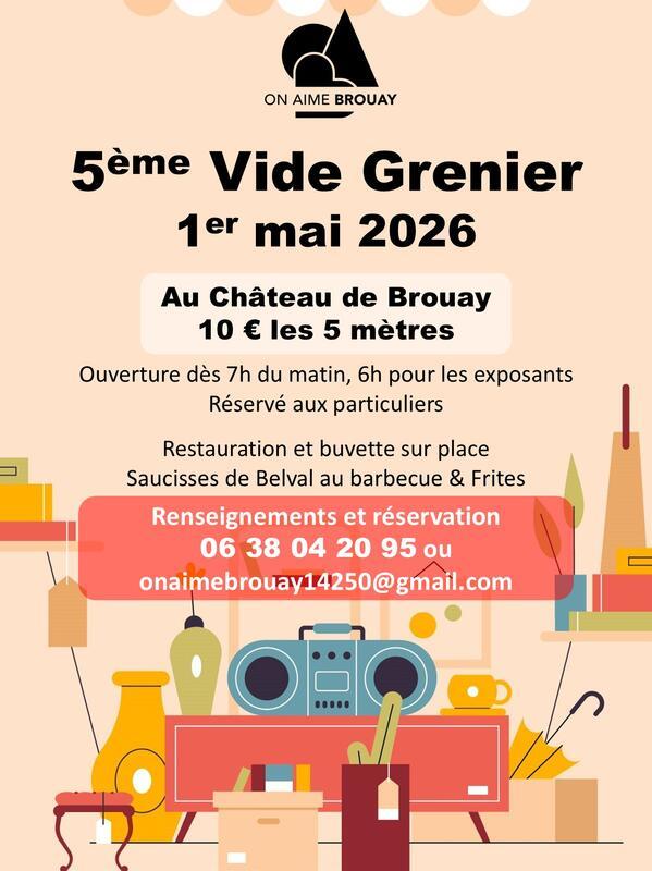 Vide grenier au château de brouay