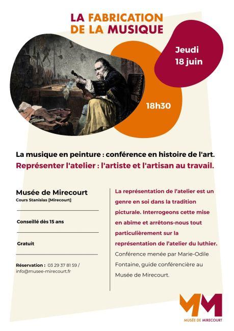 Conférence en histoire de l'art - la musique en peinture