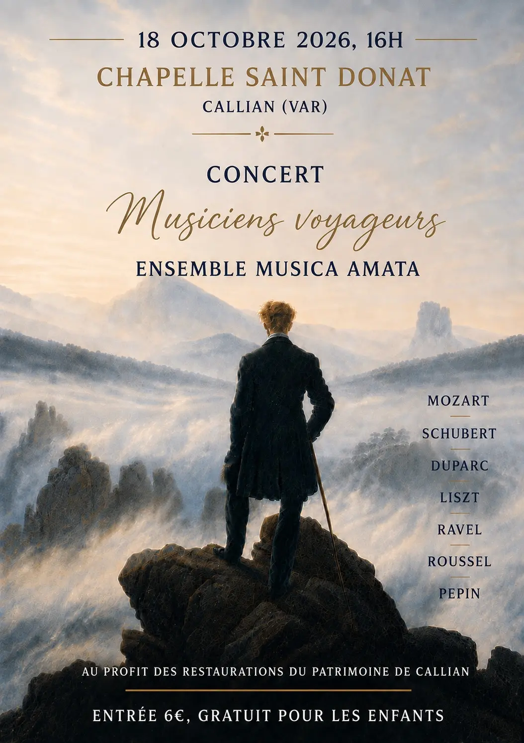 Concert  Musica Amata à la chapelle Saint Donat