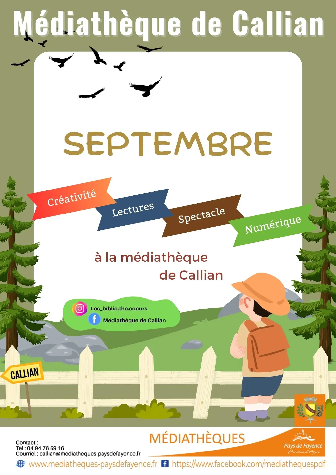 Septembre à la Médiathèque de Callian