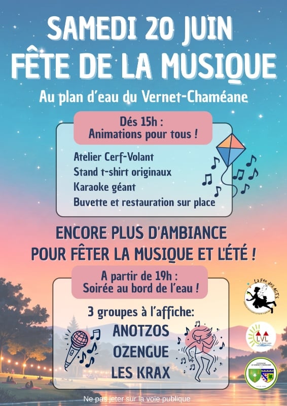 Fête de la musique au plan d'eau du Vernet
