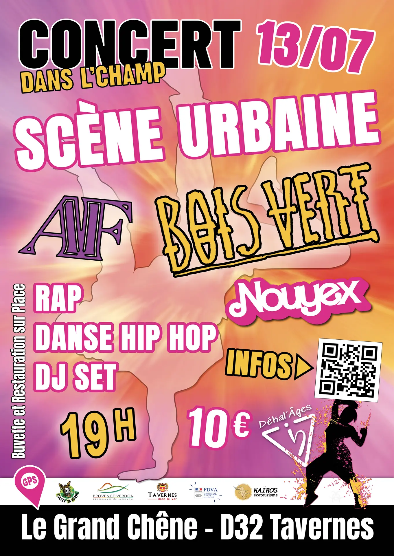 Concert : Scène urbaine - Rap, danse hip hop et DJ set