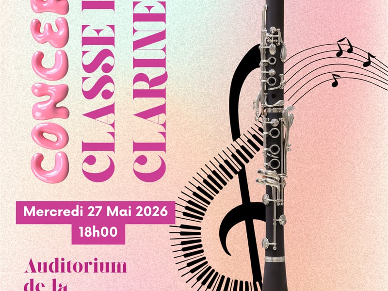 Concert Classe de clarinette