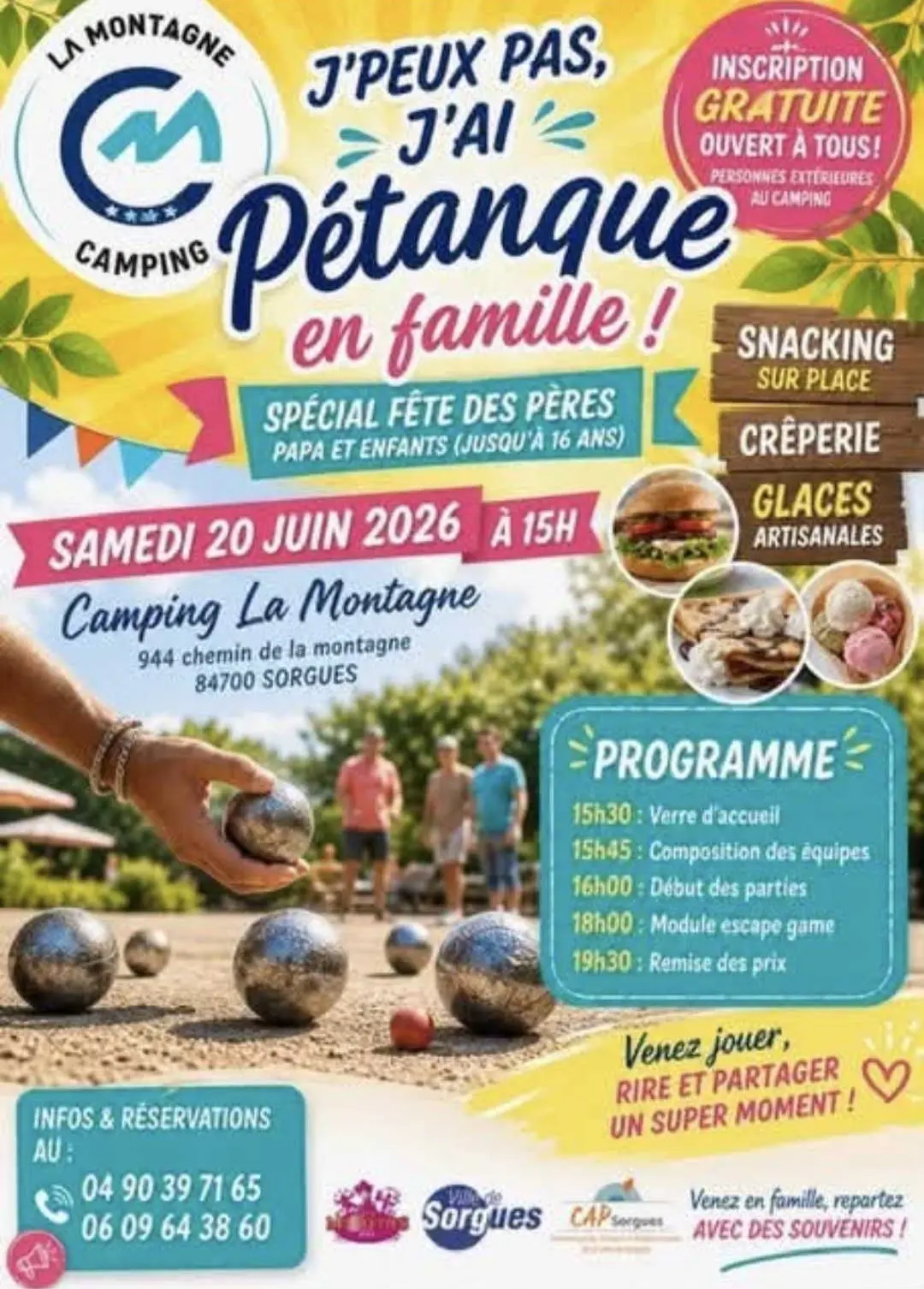 Tournoi de pétanque au Camping la Montagne !