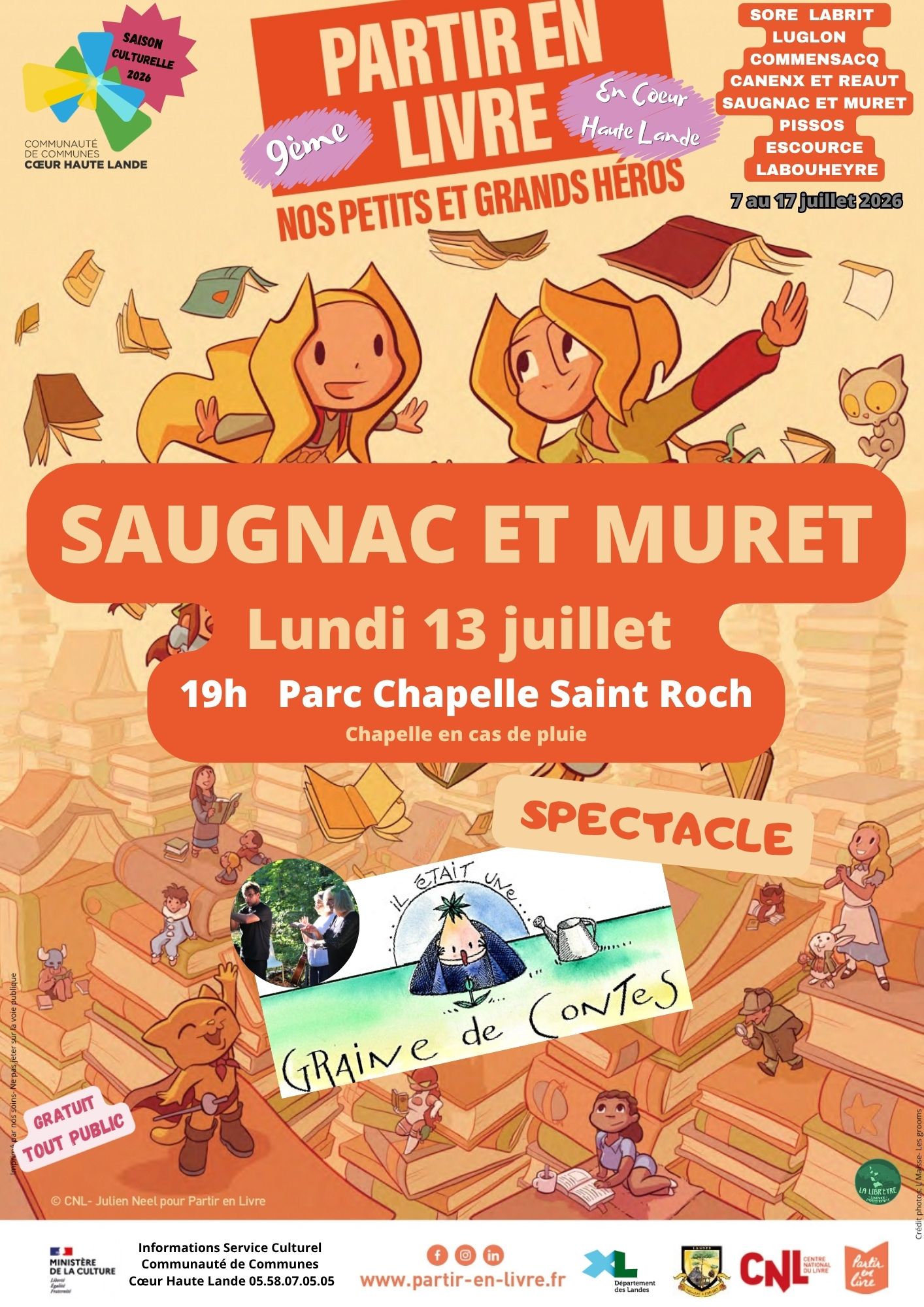 9ème Festival Partir en Livre en Coeur Haute Lande