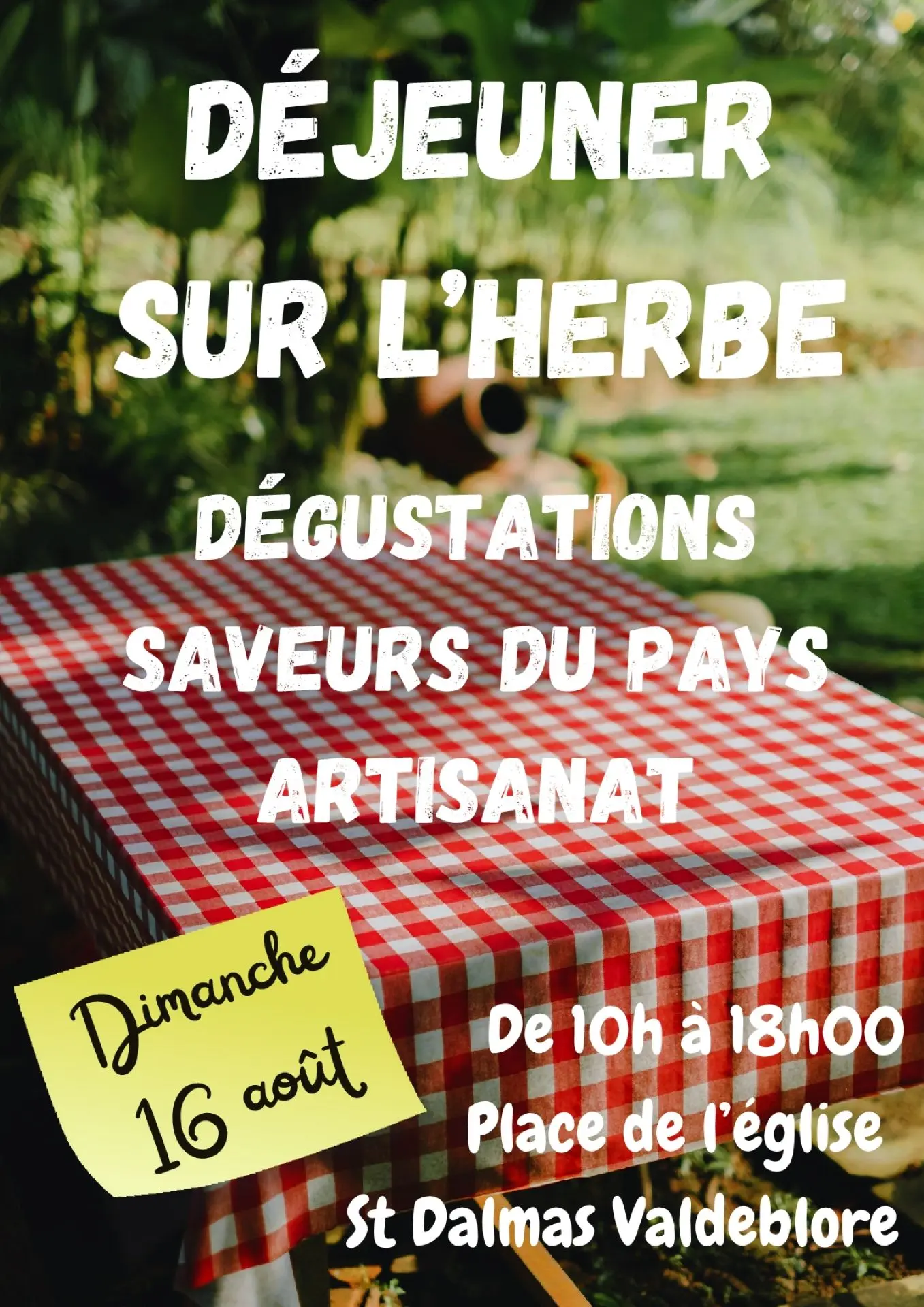 3ème Marché à thème "Déjeuner sur l'Herbe".
