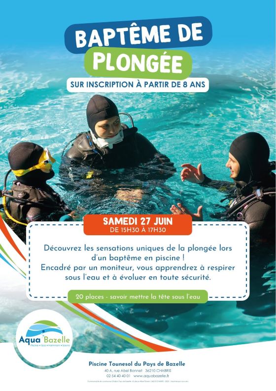 Baptême de plongée à la piscine