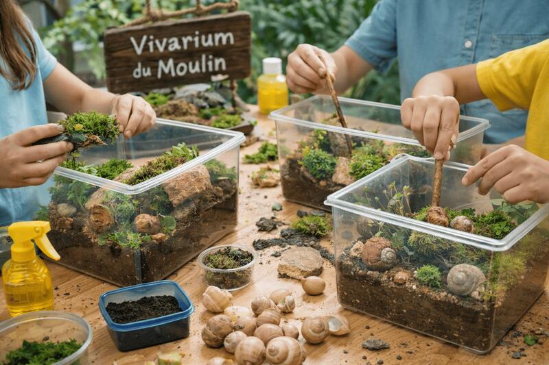 Création d'un terrarium pour escargot