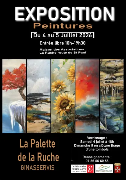Exposition : De la palette de la Ruche