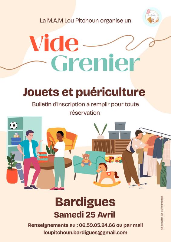 Vide grenier, jouets et puériculture