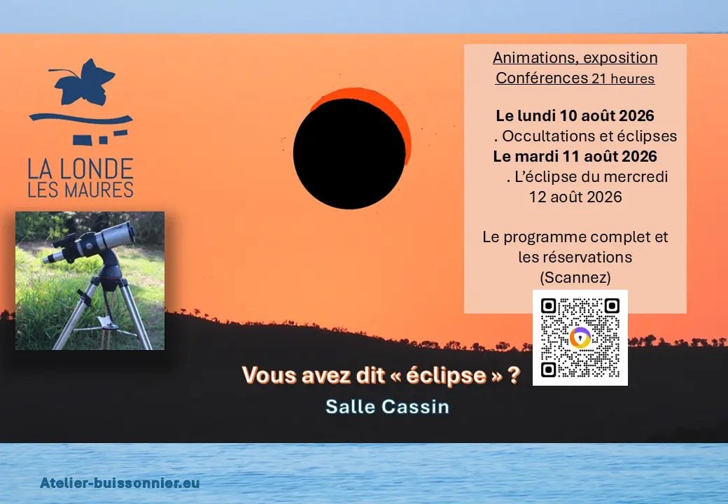 Animations Eclipse avec l'Atelier Buissonier