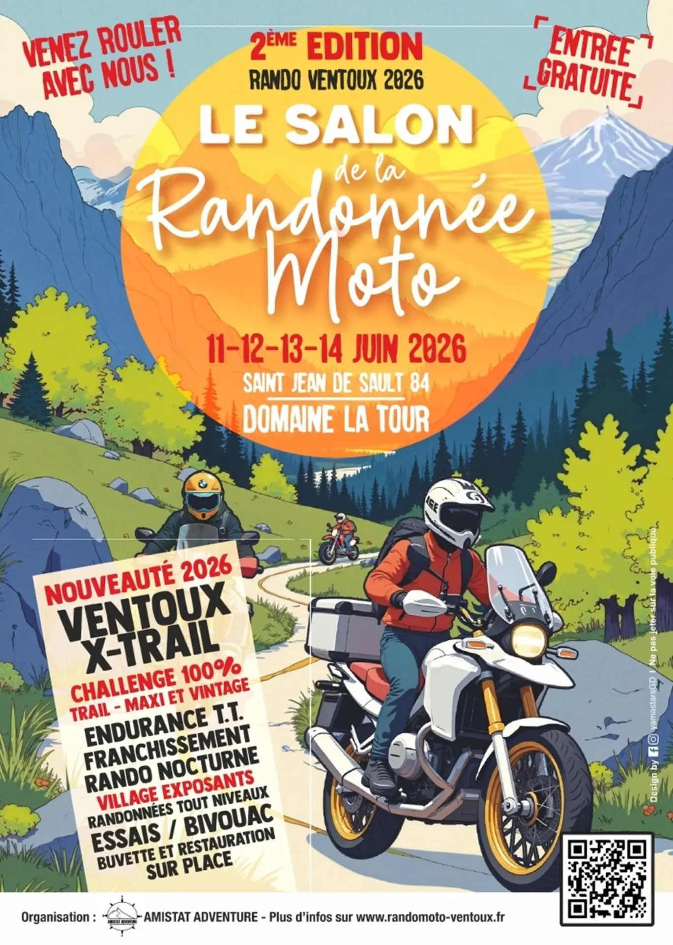 Le salon de la randonnée moto au Domaine de la Tour