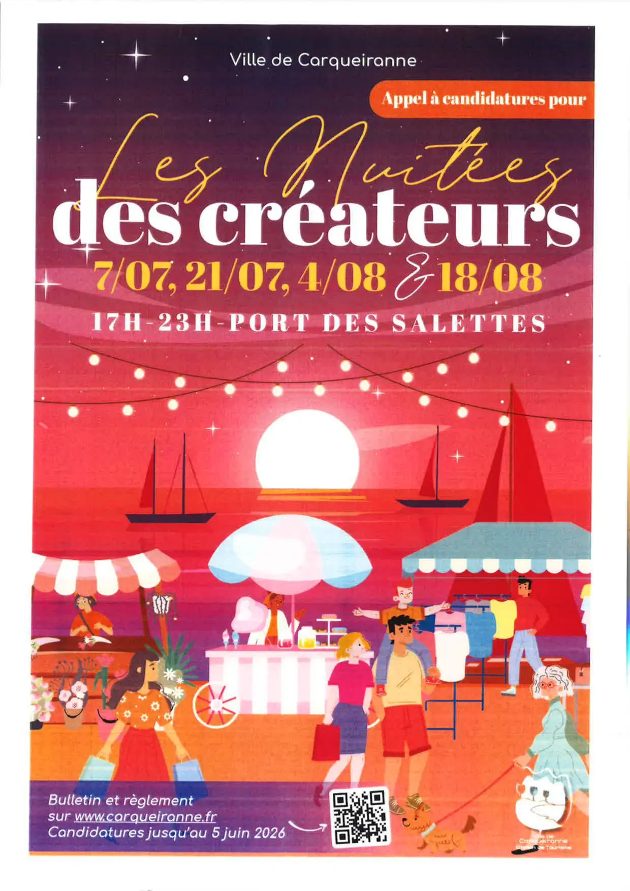 Les nuitées des créateurs