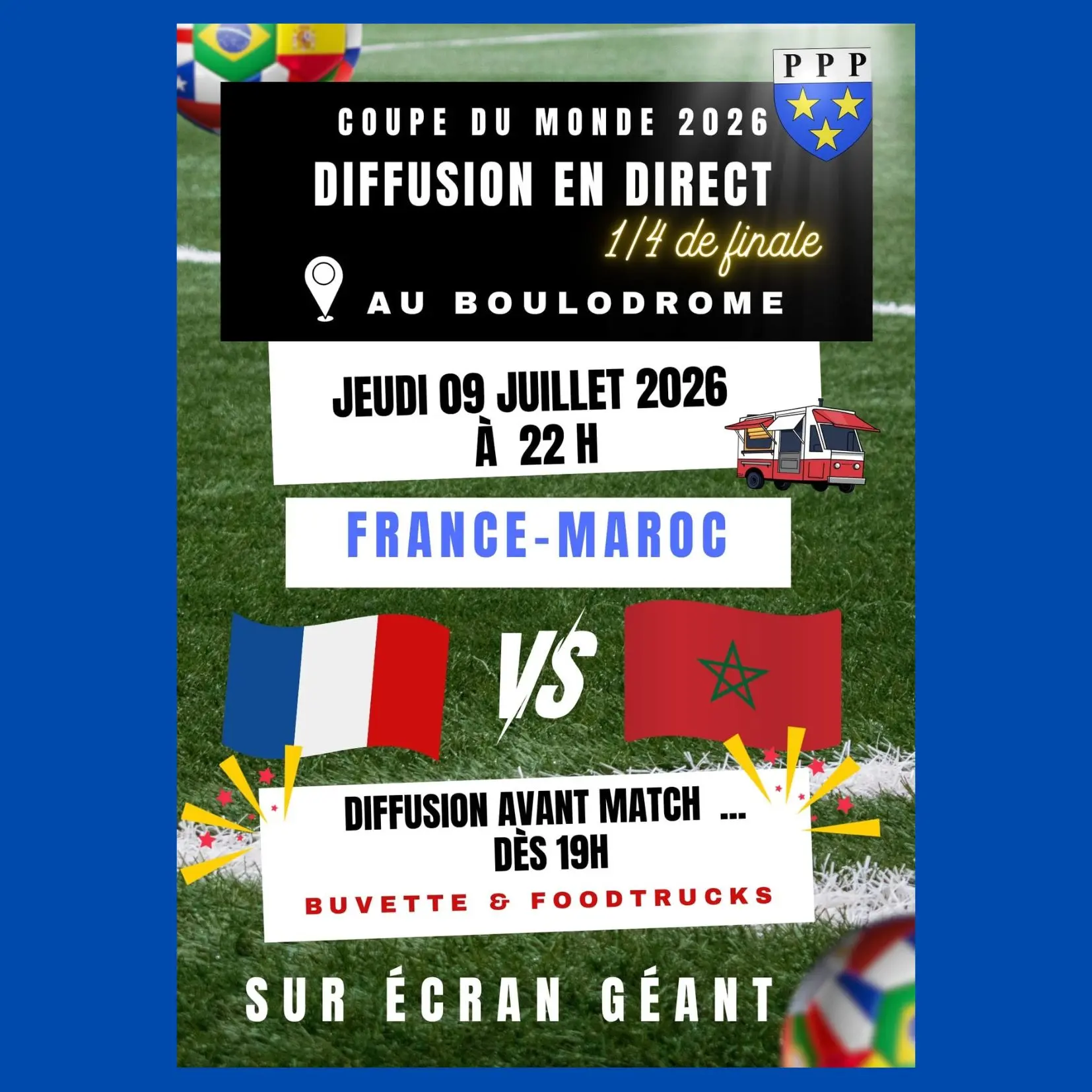 Match France-Maroc à Peyruis