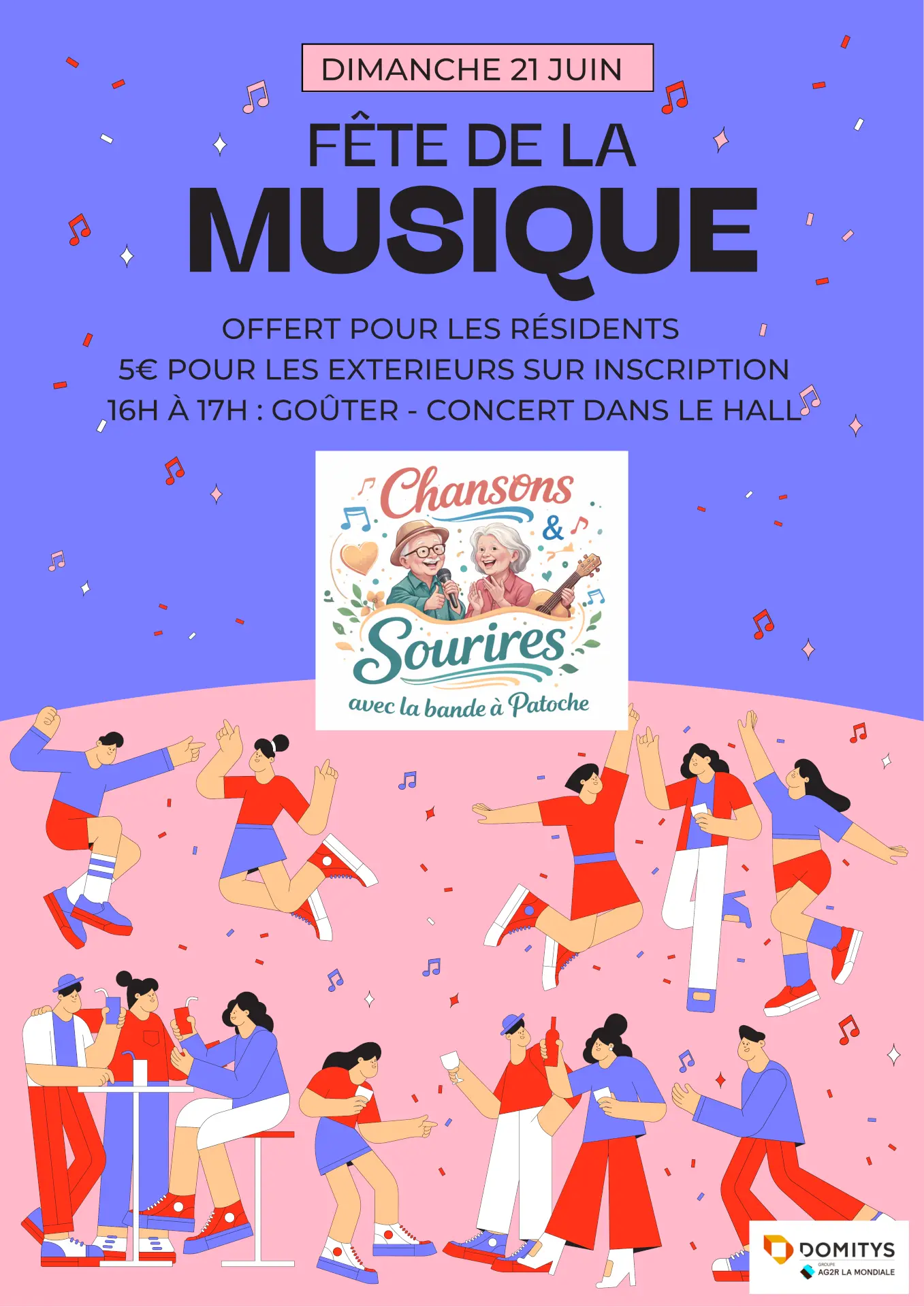 Fête de la musique à la résidence Domitys