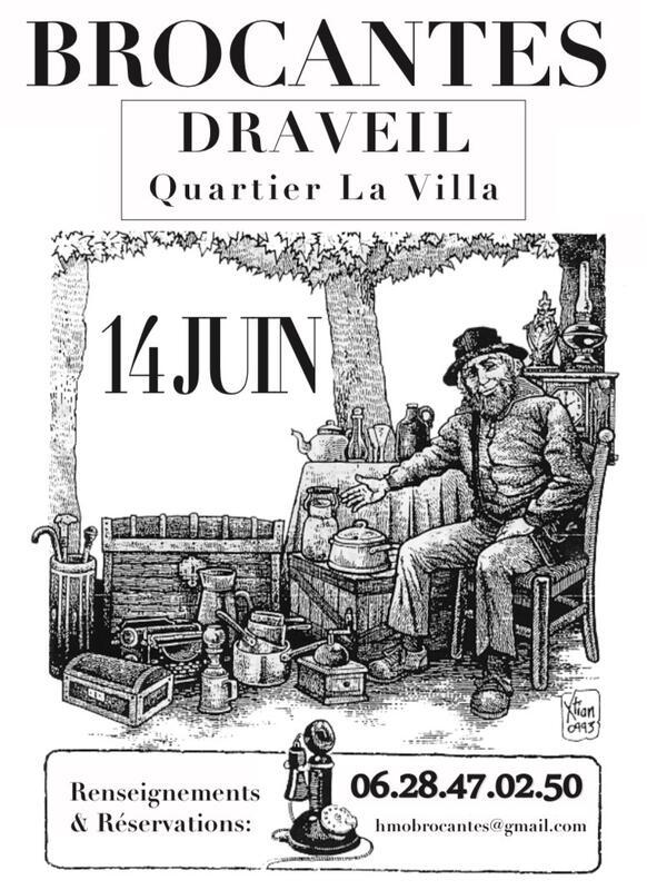 Brocante - vide grenier quartier la villa draveil