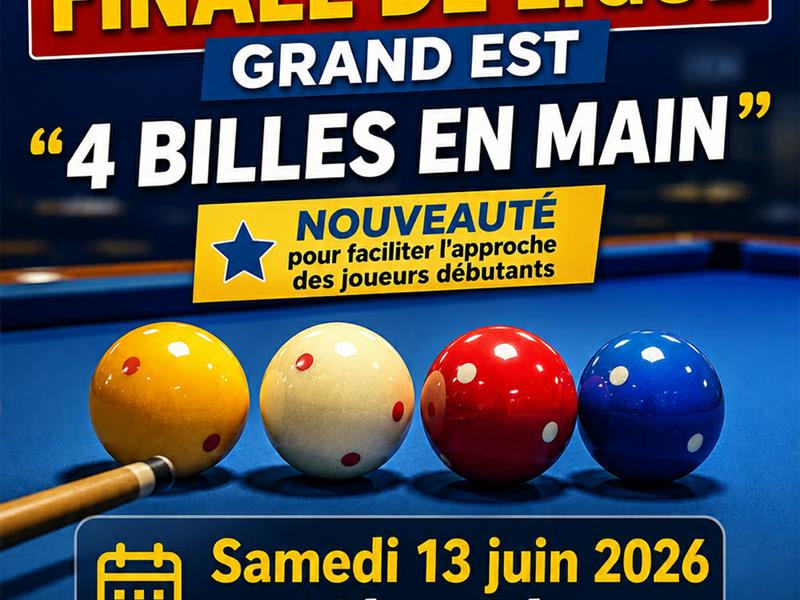 Finale de la Ligue, région Grand Est - Billard