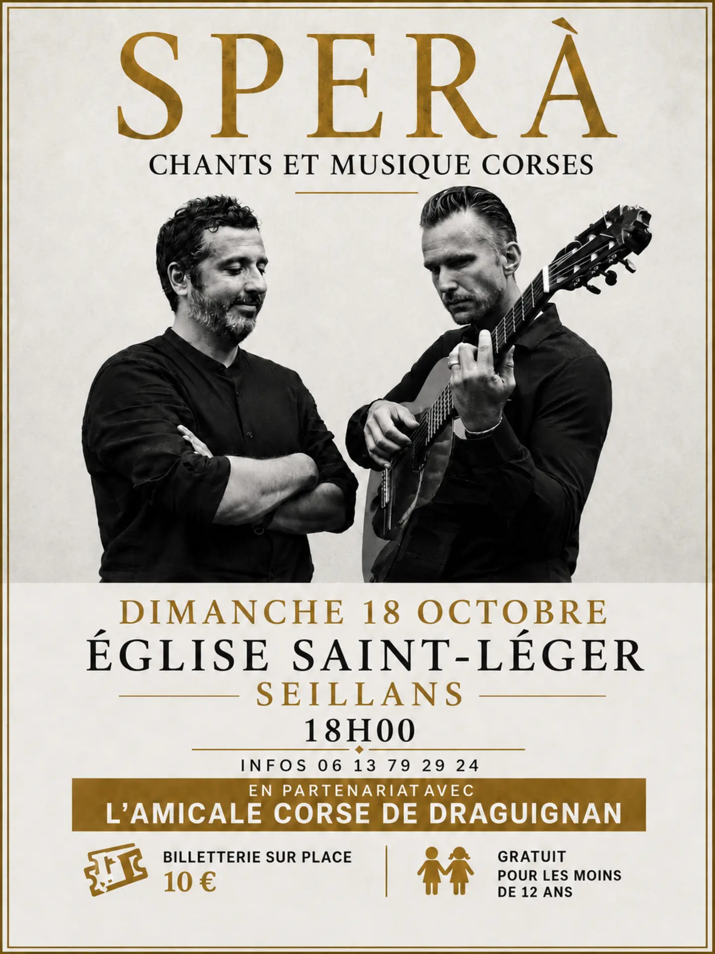 Concert SPERA chants et musiques Corse