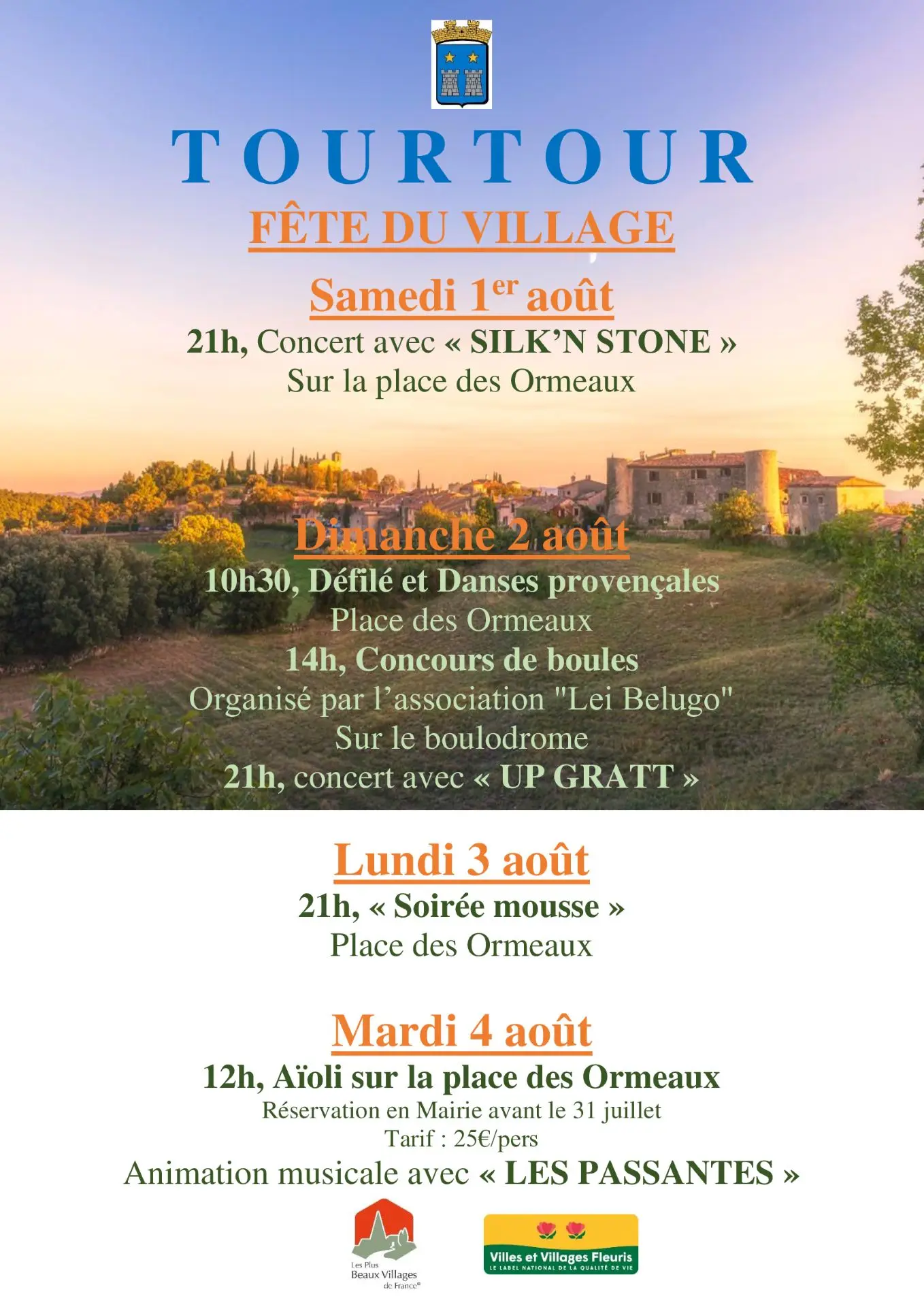 Fête du village de Tourtour