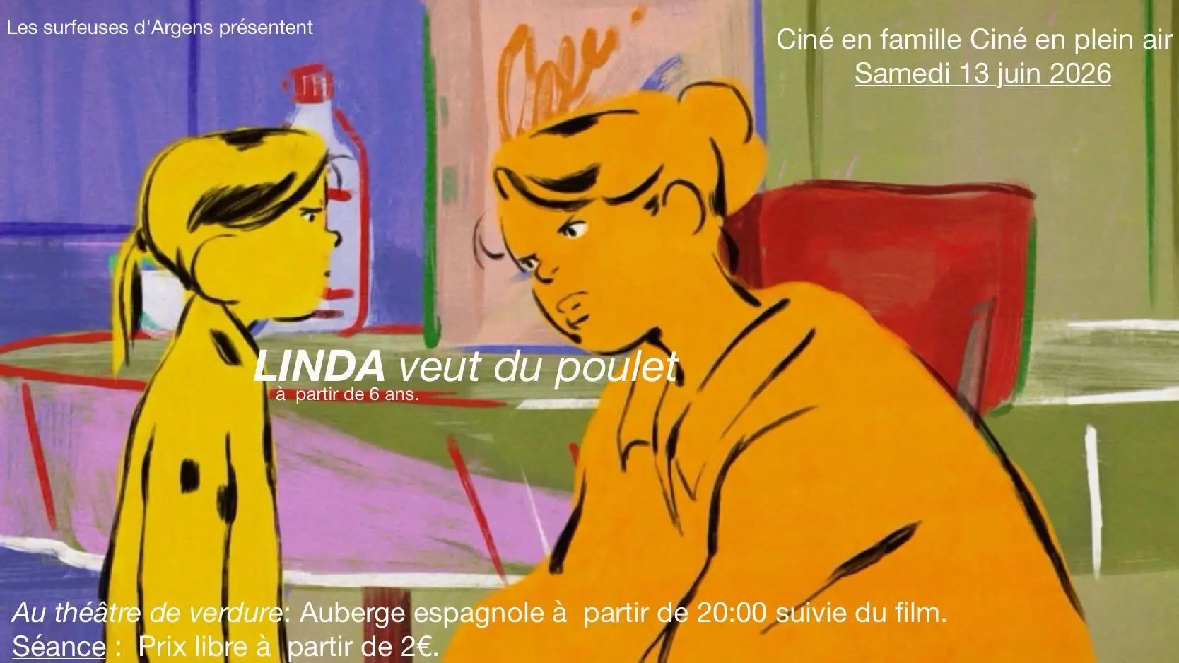 Projection de film : Linda veut du poulet