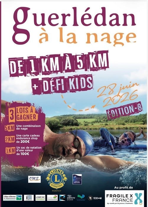 Guerlédan à la nage