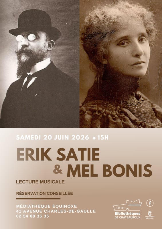 Lecture musicale : Erik Satie et Mel Bonis