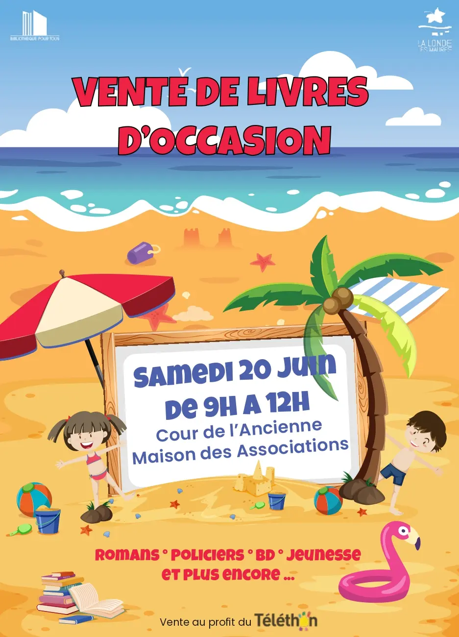 Vente de livres d'occasion par la Bibliothèque pour Tous