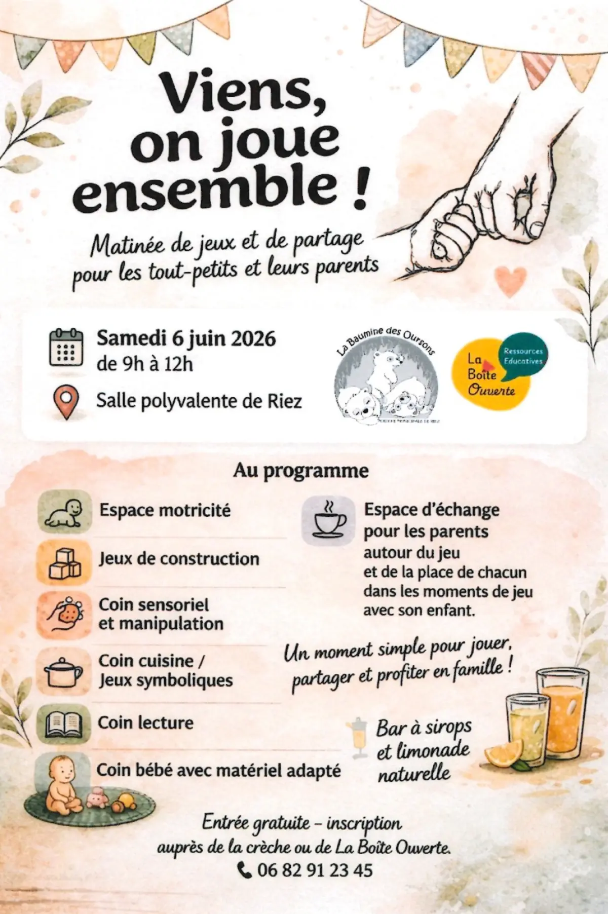 Matinée jeux et partage pour les tout-petits