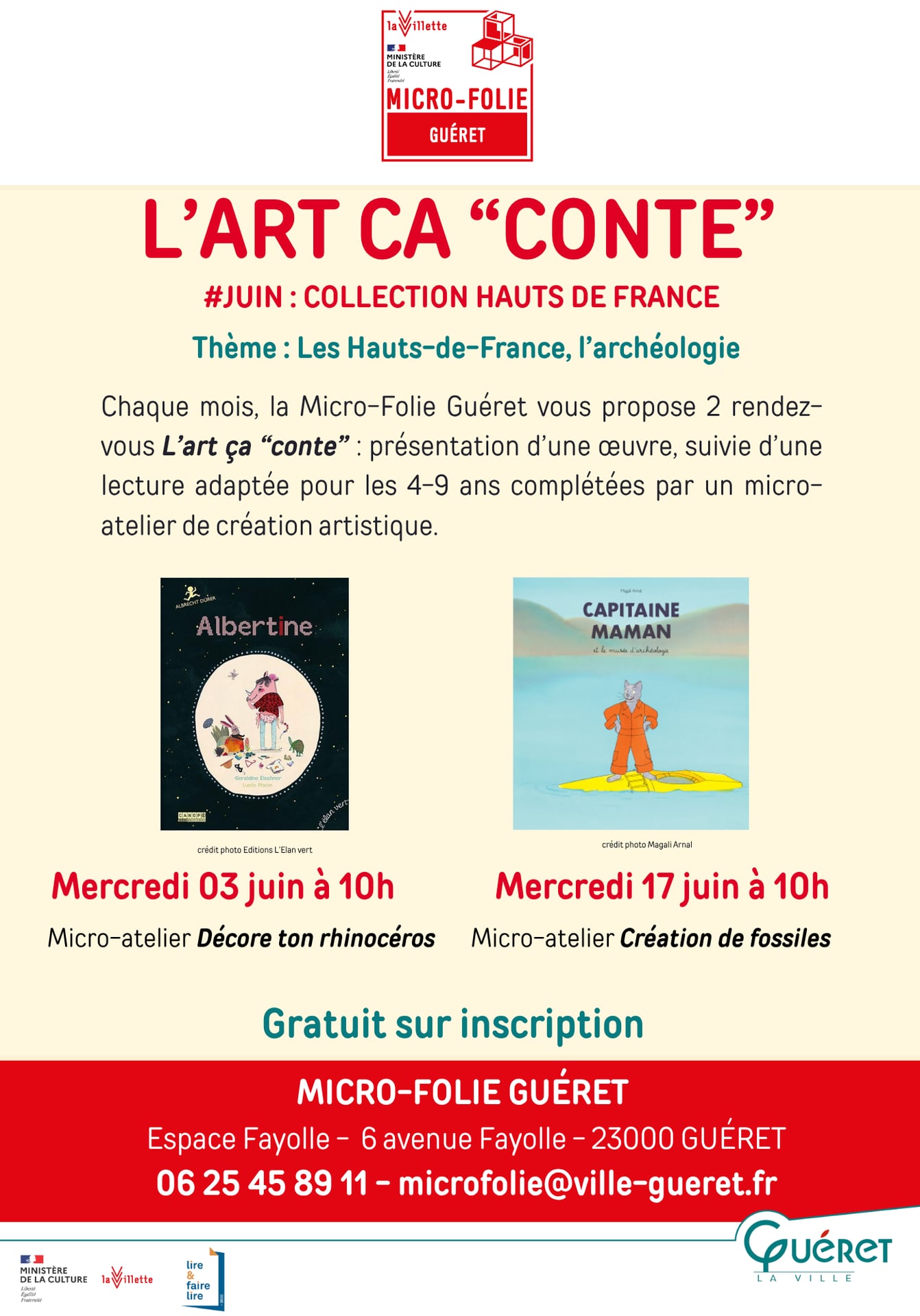 L'art ça conte Capitaine maman et le musée d'archéologie