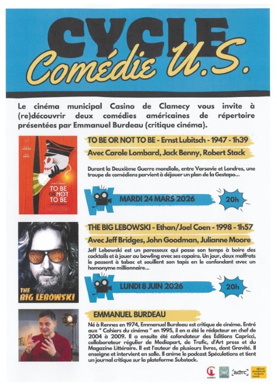 Cycle Comédie U.S. : "To be or not to be" / "The big Lebowski" présenté par Emmanuel Burdeau, critique cinéma