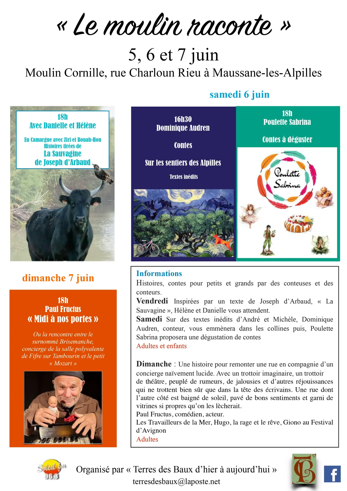 « Le Moulin Raconte » - Histoires et contes pour tous au Moulin Cornille