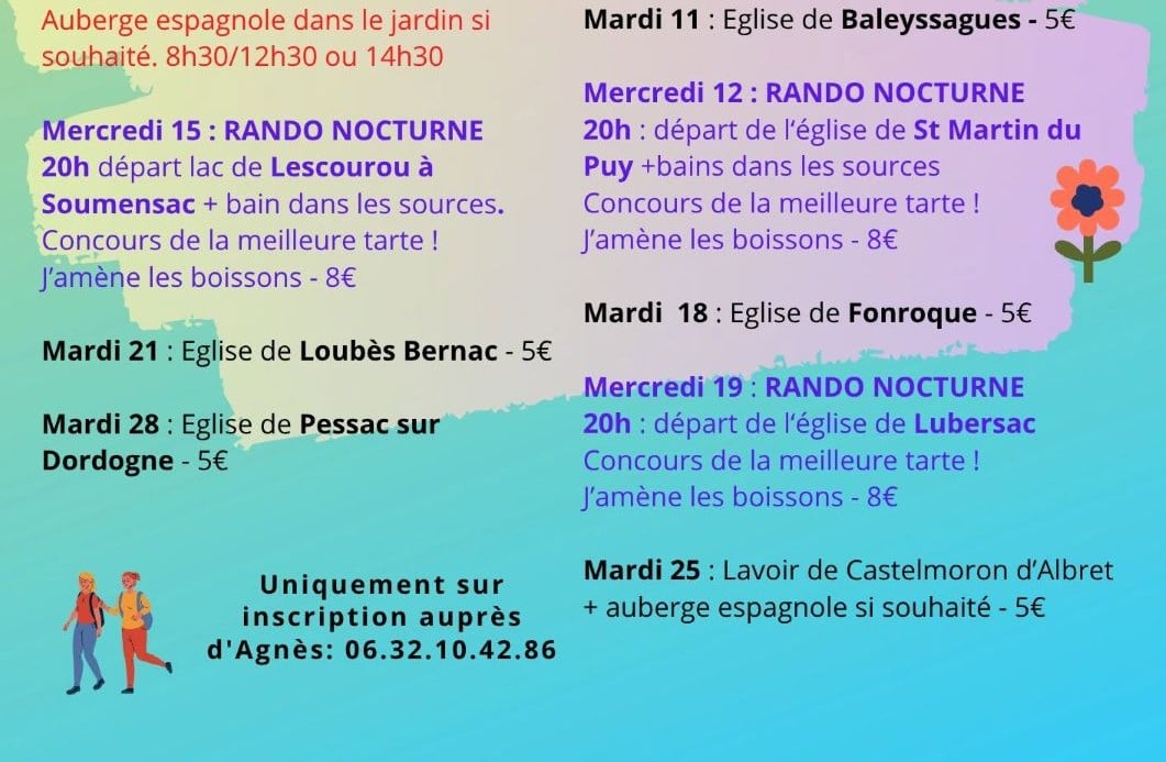 Randonnée nocturne à Lubersac