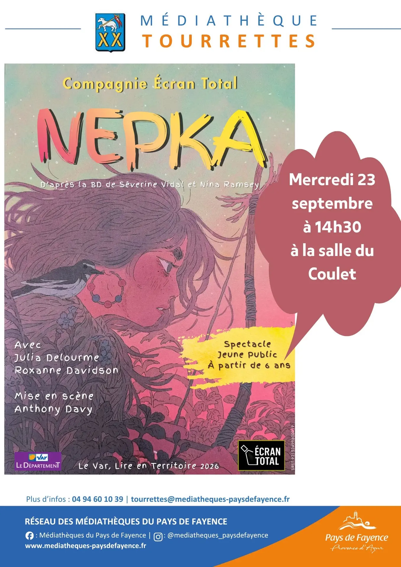 Spectacle ' NEPKA' -Prix des lecteurs du VAR