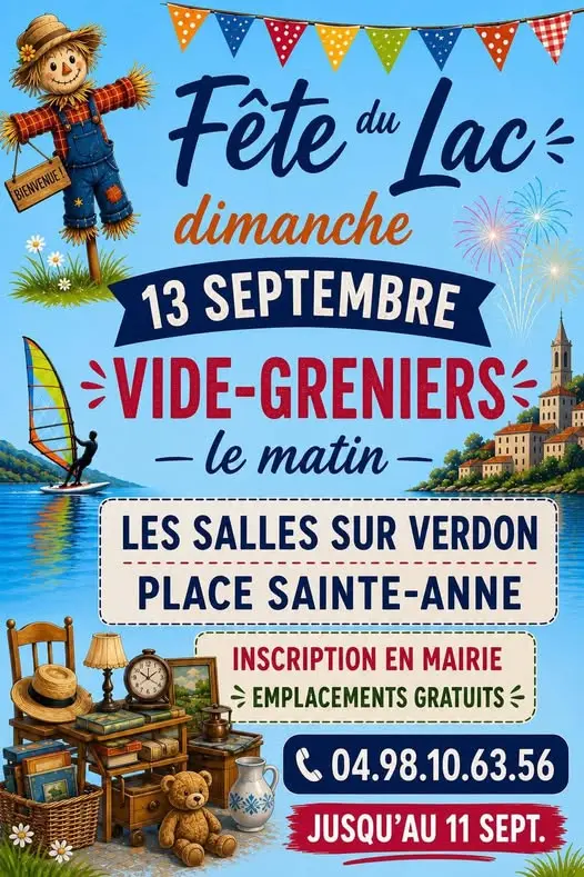 Fête du lac de Sainte-Croix - vide-greniers