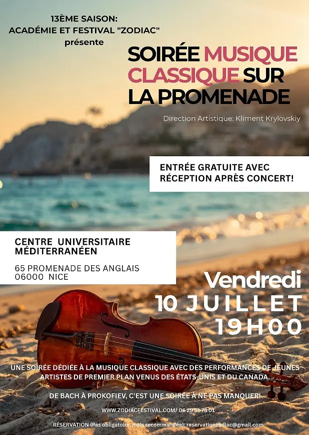 Soirée musique classique sur la Promenade
